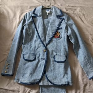 Jean jacket and pants set